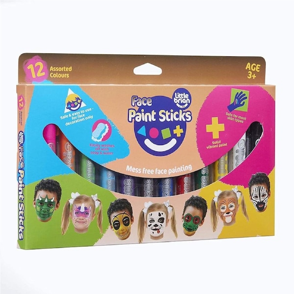 Little Brian - Face Paint Sticks Classic (12 pack)