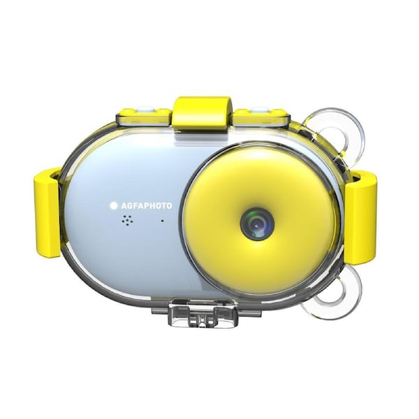 AGFAPHOTO Realikids Cam Waterproof Digital Camera for Kids (16MP Photo, Video, 2.4 Inch LCD, Photo Filters, Selfie Mode) with 8GB Micro SD Card (BLUE)