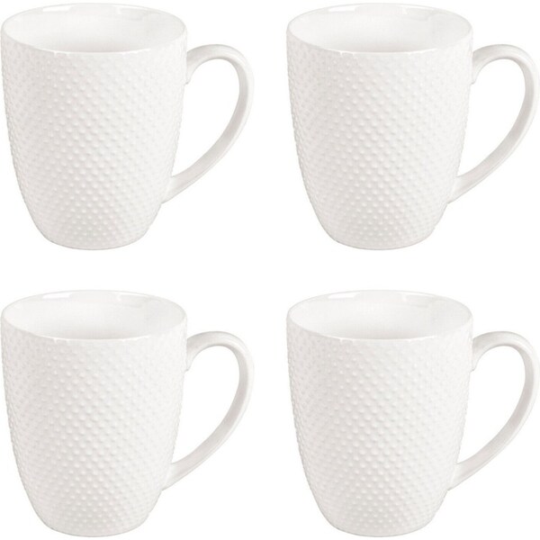 Shervin Verkil Prominence New Bone China 4-Piece Mug Set