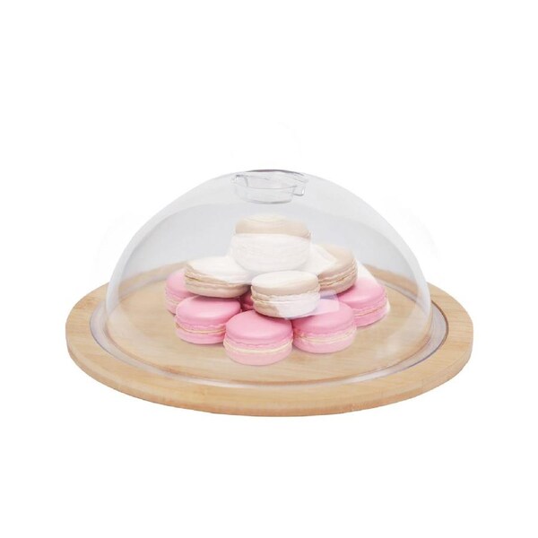 BAMBOO MINI ROUND CHEESE TRAY