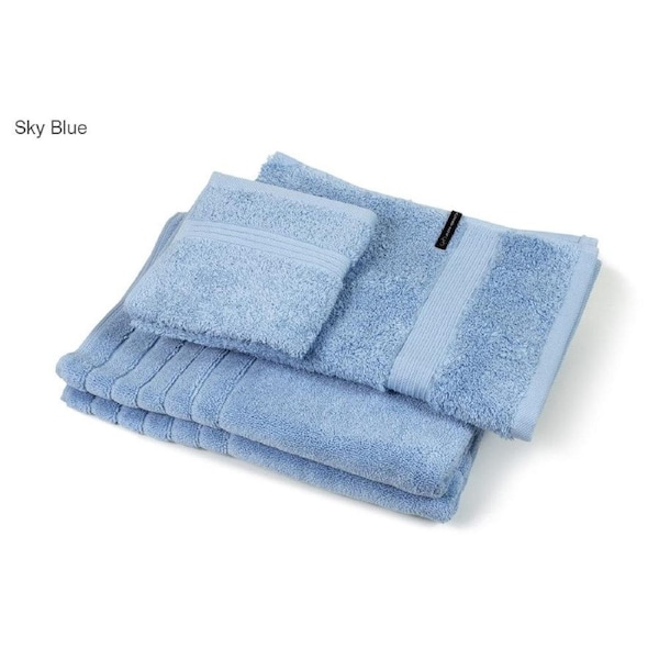 Jaspa Herrngton Egyptian Cotton BATH TOWELS - ACCESSORY PACK - Sky Blue