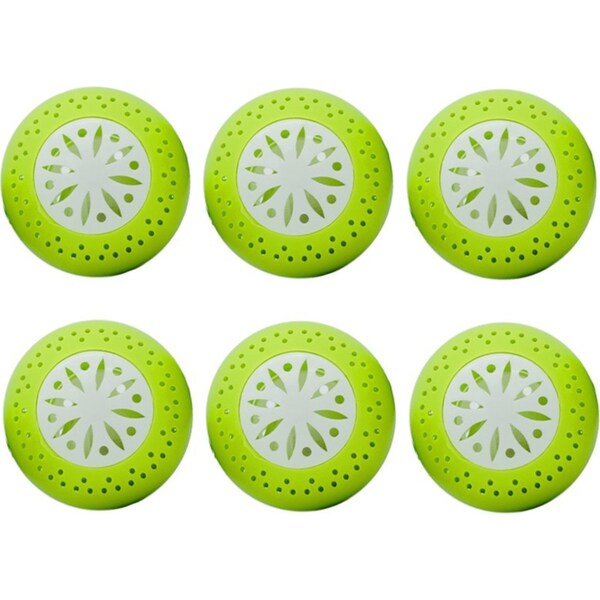 6pc Innobella 6cm Eco Fridge Home Deodoriser Balls Smell/Scent Eliminating Green