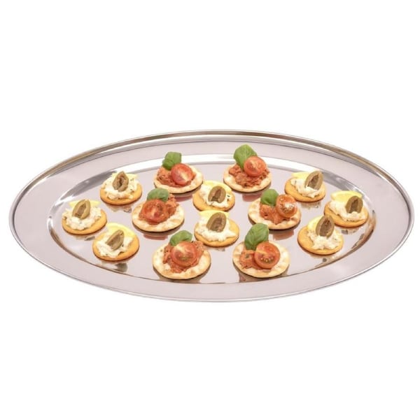 Oval Meat Flat St/St - 20"