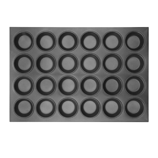 Vogue Non Stick Muffin Tray Aluminium - 360x525x35mm 14x20 1/2x1 1/4" (24 Hole)