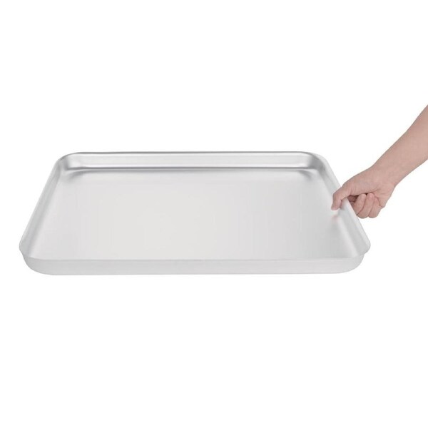 Vogue Bakewell Pan Aluminium - 520x420x40mm 20 1/2x16 1/2x1 1/2"