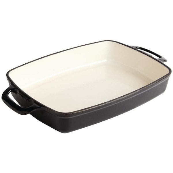 Vogue Rectangular Dish Black - 55x390x235mm 2 3/4Ltr 94 1/2fl oz