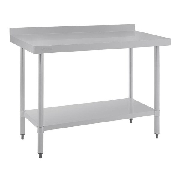 Vogue Wall Table St/St - 1200x600mm 47x23 1/2" (60mm Upstand)