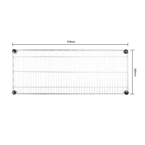 Vogue Wire Wall Shelves St/St - 910x360mm 36x14"