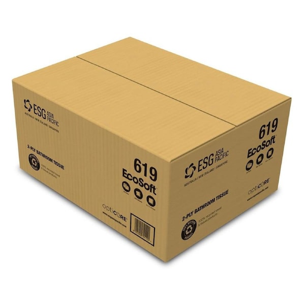 ESG EcoSoft 2 Ply Toilet Tissue Opticore 619 (36/Ctn)