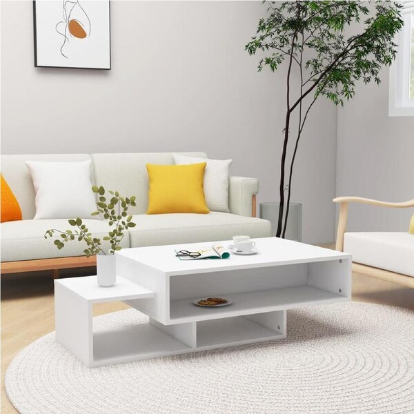 Coffee Table White 105x55x32 cm Engineered Wood vidaXL