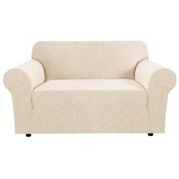 Super Stretch Sofa Slip Covers Couch Cover Lounge Covers Sofa Covers Slipcovers Natural / Two Seater