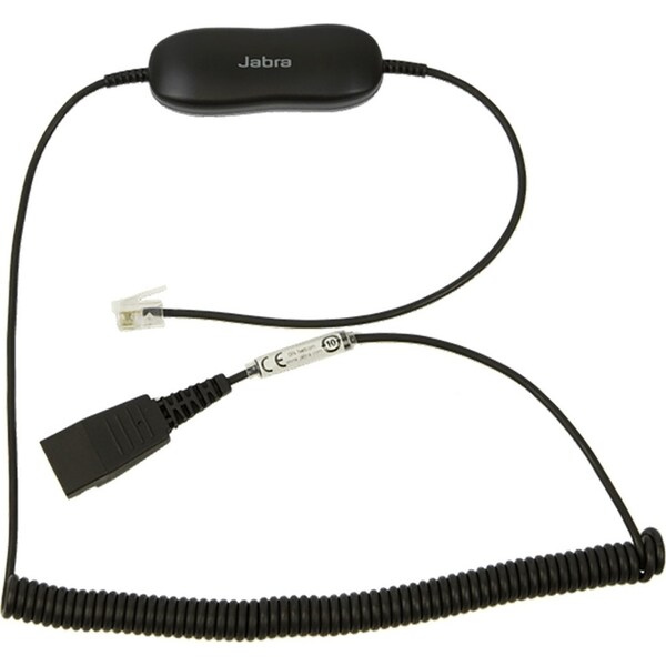 Jabra GN1216 Avaya Coiled Cord/Connector For Headset/Deskphone Volume Adjust 1m