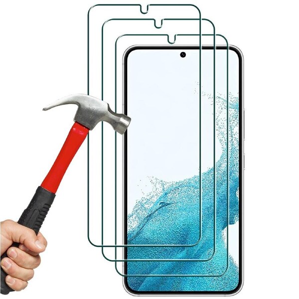 3pcs Tempered Glass Screen Protector Phone Guard for Samsung Galaxy S22+ Plus