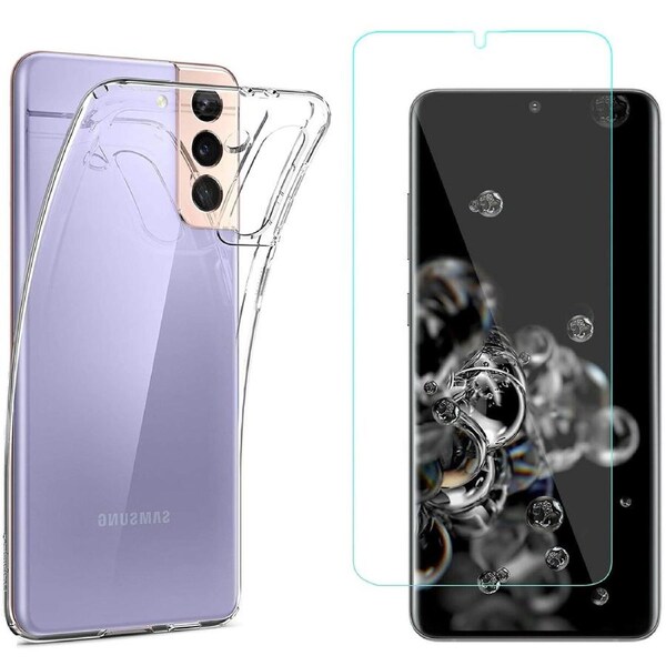 For Samsung Galaxy S22+ Plus Clear Case Cover Back and Soft Screen Protector