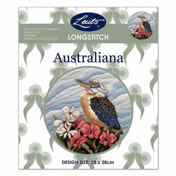 Helene Wild Australian Long Stitch Kit Kookaburra Incl Threads