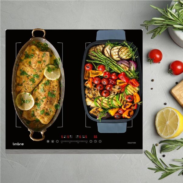 Linarie Dijon 60cm 4 Zones Induction Cooktop with Double FlexZone and Booster Function LS60I2F