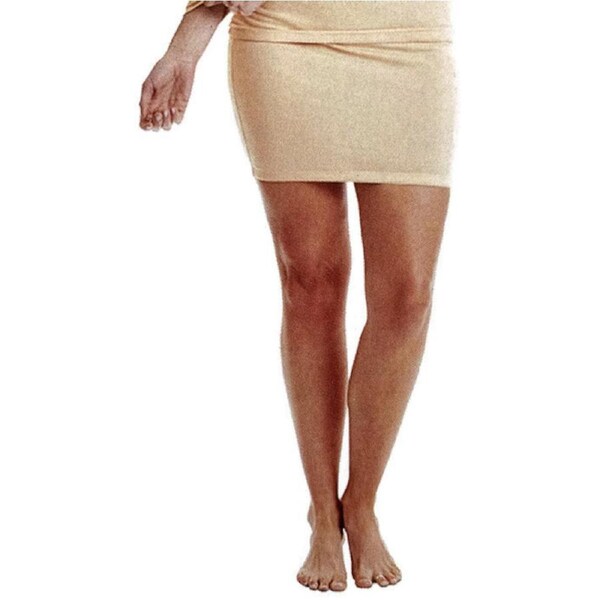 MERINO SKINS Womens Mini Slip Under Skirt Thermal Wool Wool Underwear - Skin S (AUS 12)