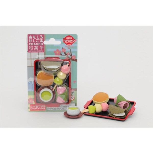 Iwako Japanese Puzzle Eraser - Japanese Sweets Erasers Pack
