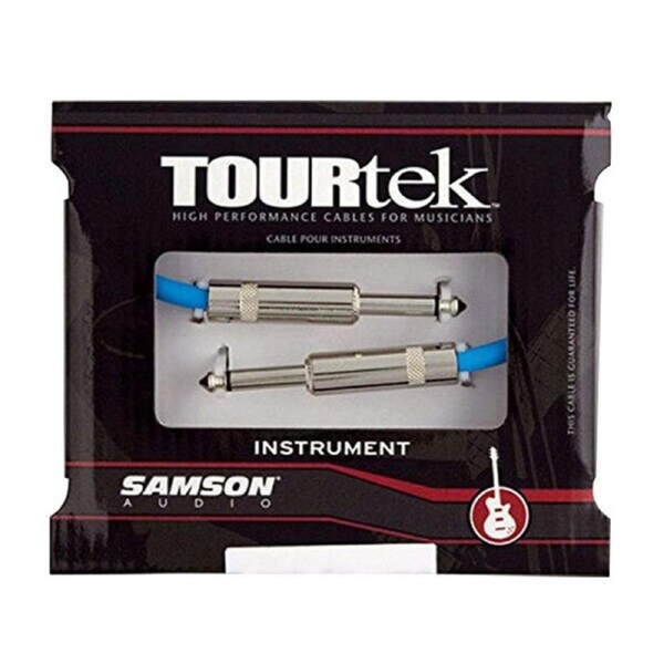 Tourtek 0.92m Instrument Cable Male Jack Lead Connector Extension Cord Black