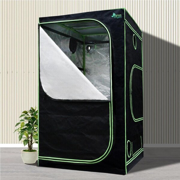 90x90x180CM Green Fingers Grow Tent Light Kit LED 1000W Full Spectrum 6" Vent