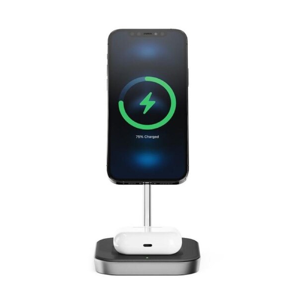 Alogic MagSpeed 2-in-1 Wireless 15W Charging Station for iPhone 12/13, AirPods [MSP21CS15W]