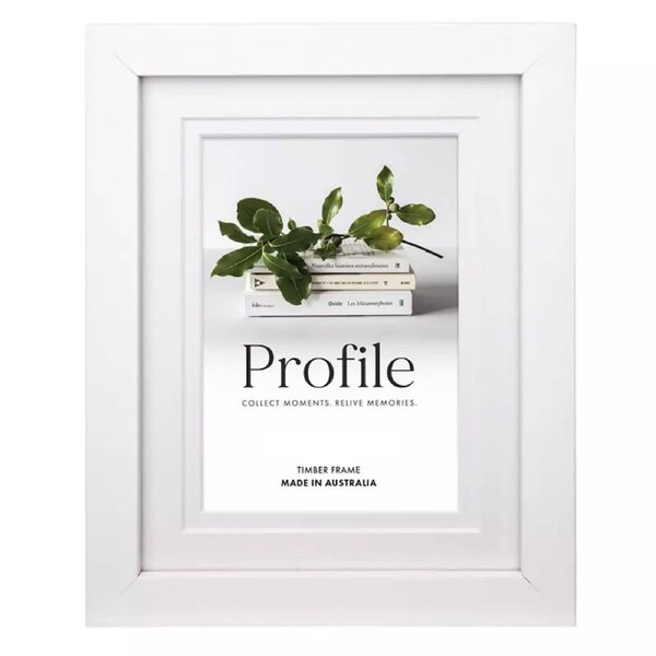 Profile - Elegant Deluxe 12x16/8x12" Photo Frame - White