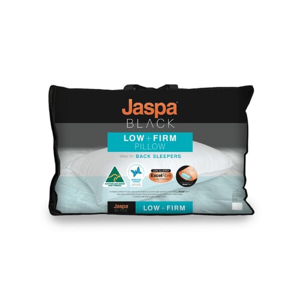 Jaspa Black Low & Firm Pillow