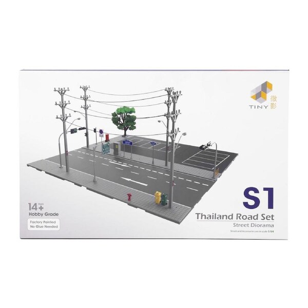 Tiny City S1 Thailand Road Diorama Set