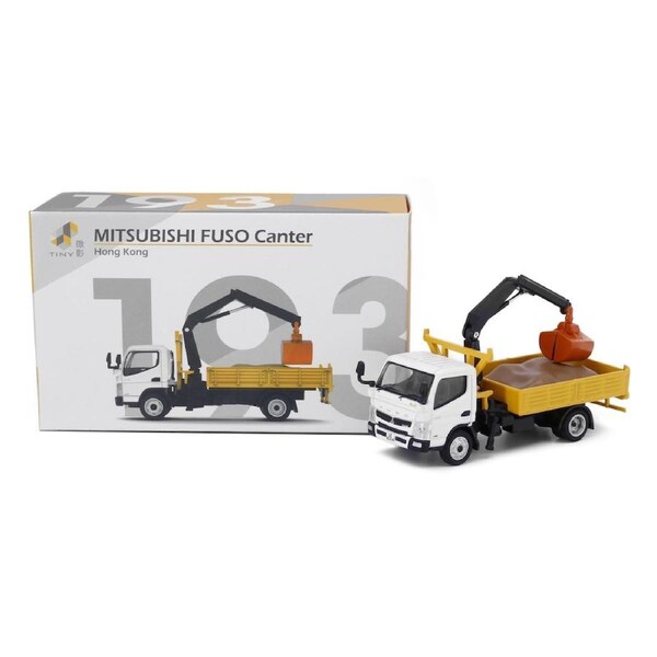 Tiny City Die-cast Model Car - MITSUBISHI FUSO Canter Grab Lorry #193
