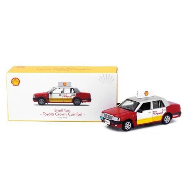 Tiny City Die-cast Model Car - Shell Taxi Toyota Crown Comfort