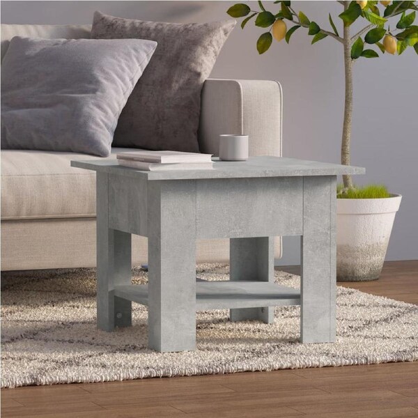 Coffee Table Concrete Grey 55x55x42 cm Engineered Wood vidaXL