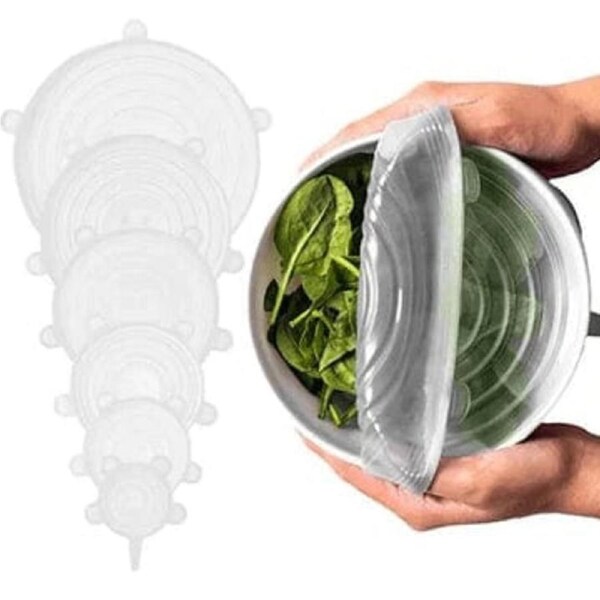 6 Pcs Cook Easy Silicone Stretch Lids Set