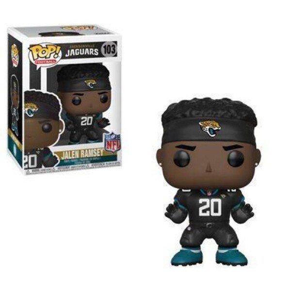 Pop! Funko 10cm Figurine NFL Jaguars Jalen Ramsey #103 Collectable Vinyl Toy 3y+