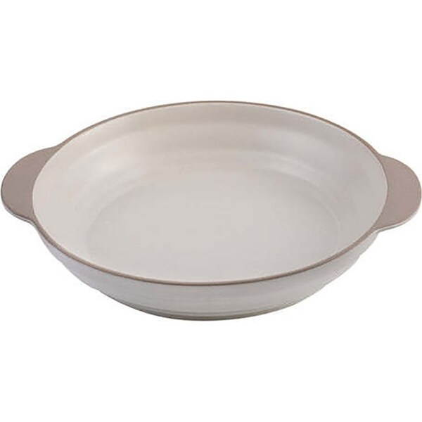 Ladelle Clyde 32cm Coconut Stoneware Round Baking Dish Oven Bakeware Bowl Large