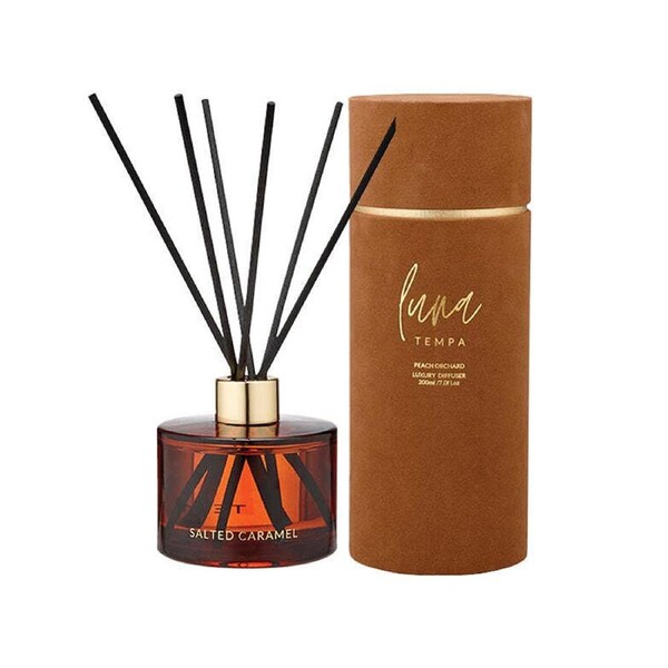 1pc Tempa 200ml Luna Salted Caramel Aroma Home Decor Scented Air Reed Diffuser L