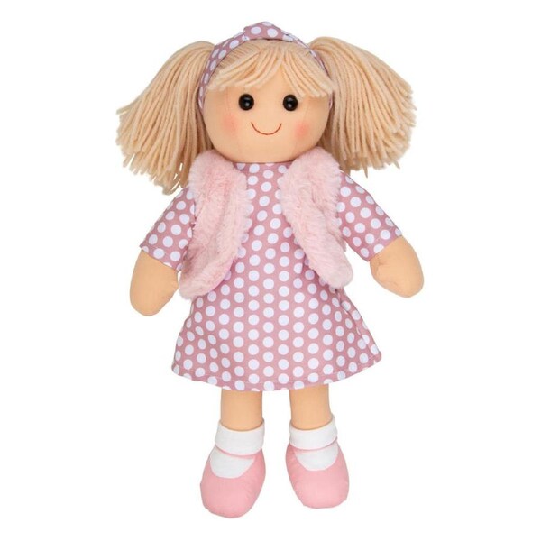 Hopscotch Lovely Soft Rag Doll TRIXIE Fur Vest Doll 35cm Large