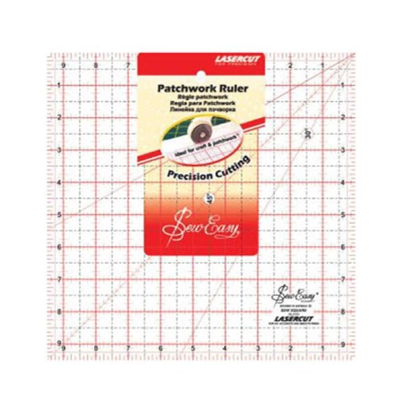 Quilting Patchwork Sewing Template Medium Square 9.5x9.5 Inch Sew Easy
