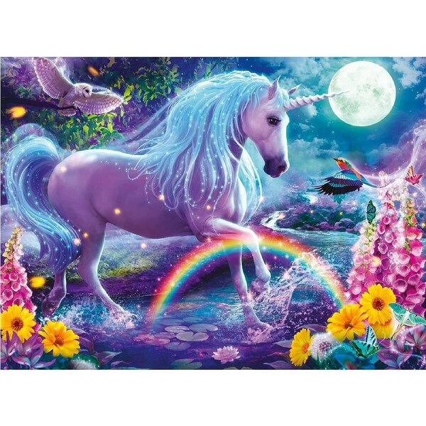 Ravensburger - Unicorn Glitter Puzzle 100pc