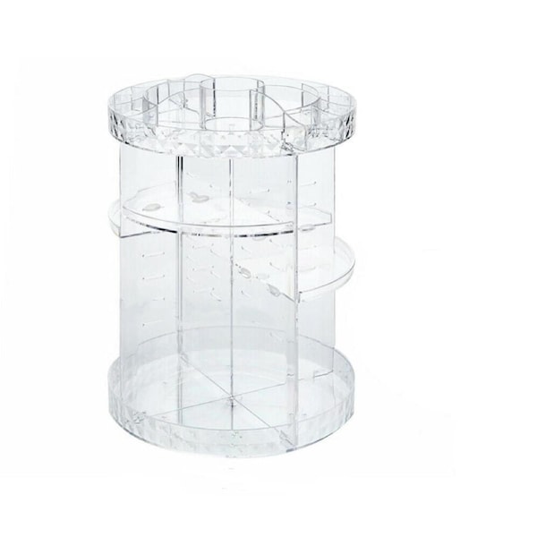 Acrylic Makeup Organiser 360?? 3 Layer Rotating Clear Cosmetics Holder Storage