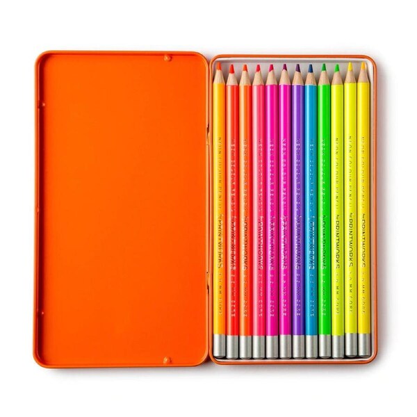 Printworks Colour Pencils (Set Of 12) - Neon