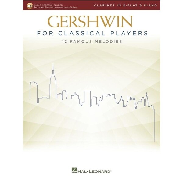 Gershwin For Classical Players Clarinet/Piano Book/Online Audio