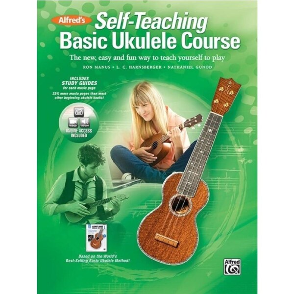 Alfreds Self Teaching Basic Ukulele Course Book/Online Media