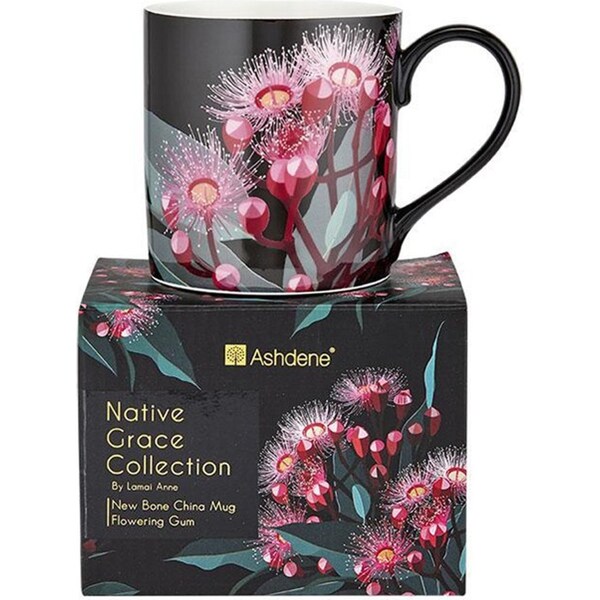 Ashdene Native Grace Blue Gum Plant/Flower Mug/Cup Tea/Coffee Hot Drink 13cm