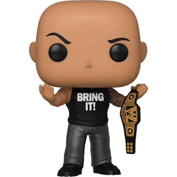 Pop! Vinyl Figurine WWE The Rock w/Championship Belt MT RS Collectable Toy 3y+