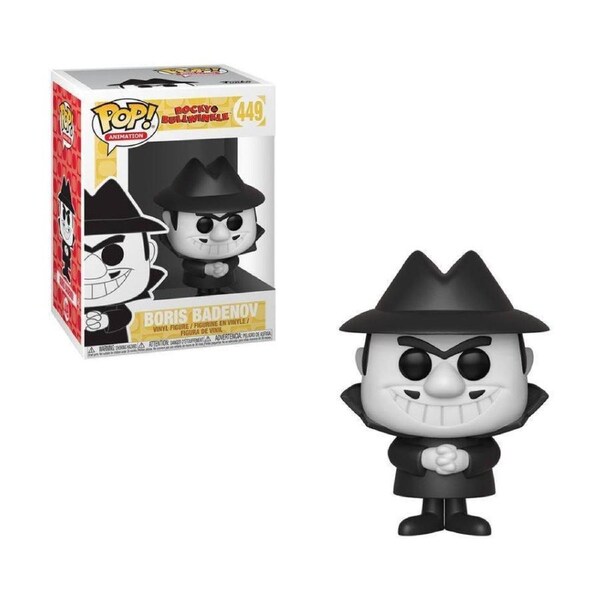 Pop! Funko 10cm Figurine Rocky & Bullwinkle Boris #449 Vinyl Collectable Toy 3y+