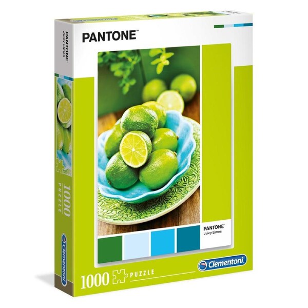 1000pc Clementoni Pantone Colour Swatch Juicy Limes Detailed Jigsaw Puzzle Piece