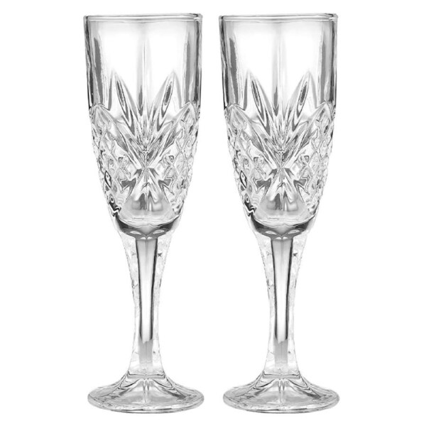 2pc Tempa Ophelia 200ml Champagne Glass Water/Juice Drinking Glassware Cup Clear