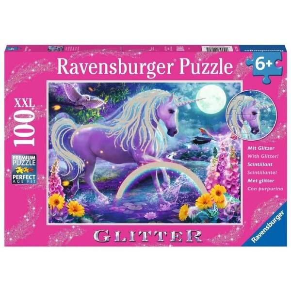 Ravensburger - Glitter Unicorn Puzzle 100 Piece