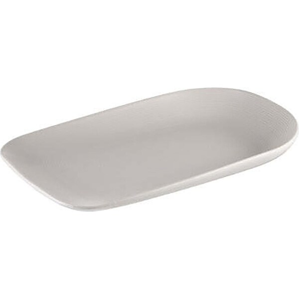 Ladelle 32cm Linear Texture Platter/Plate Porcelain Food Server/Serveware Oyster