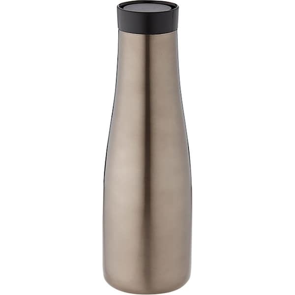 Tempa Sawyer 500ml Double Walled Metallic Chrome Drink Water Bottle Flask 24.5cm